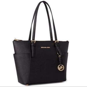 Michael Kors Black and Gold Tote